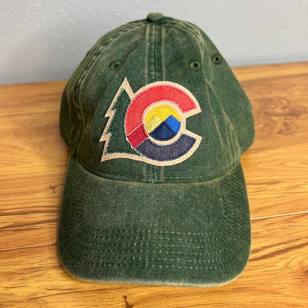 Legacy Hat Green Colorado Flag Pine Tree Snapback Dad Cap Rugged